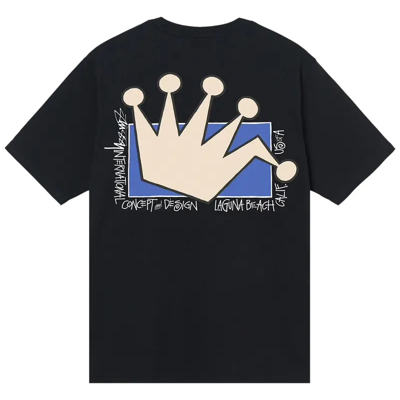 Stussy LB Crown Black Tee-Back