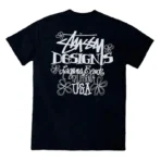 Stussy Laguna Beach Black Tee-back