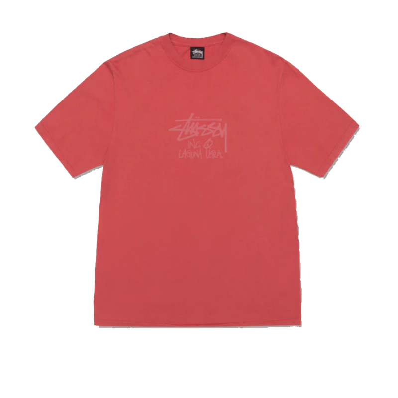 Stussy Laguna USA Red Pigment Dyed Tee