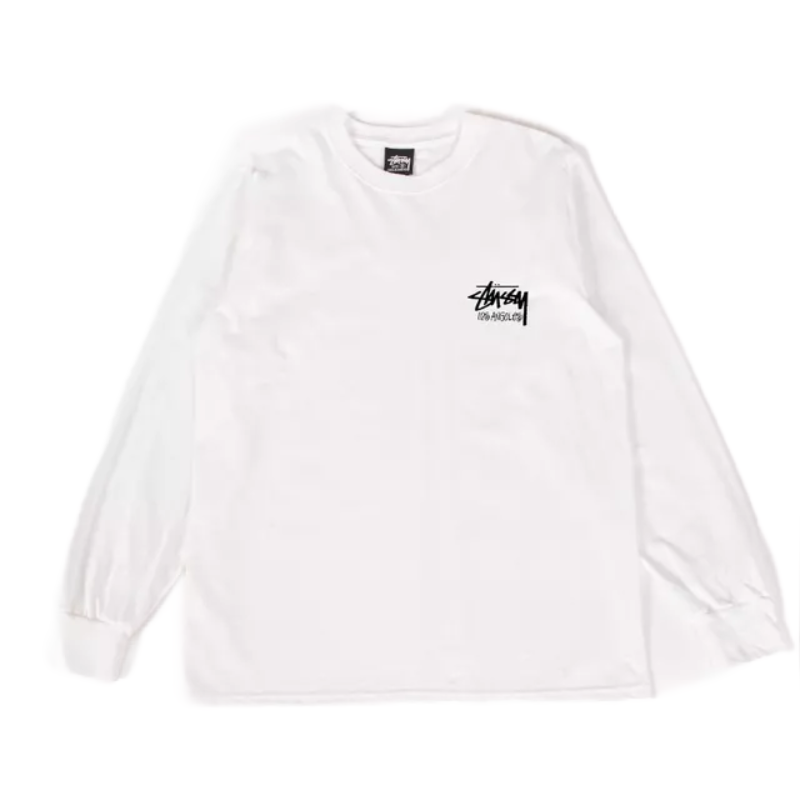 Stussy Los Angeles Long Sleeve White Shirt