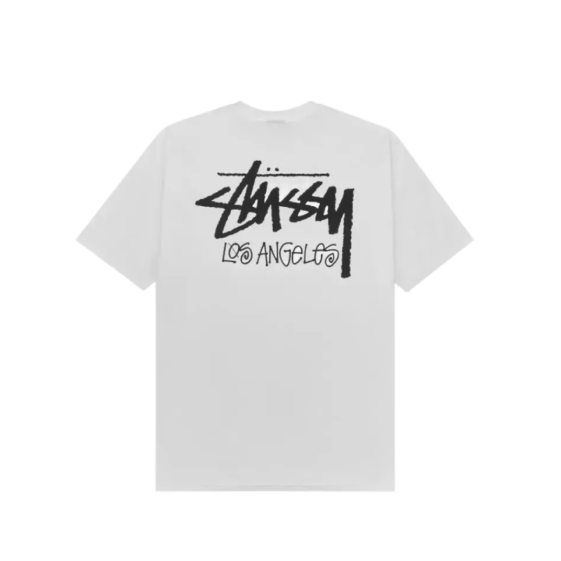 Stussy Los Angeles White Shirt-back