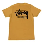 Stussy Honolulu Mustard T Shirt-back