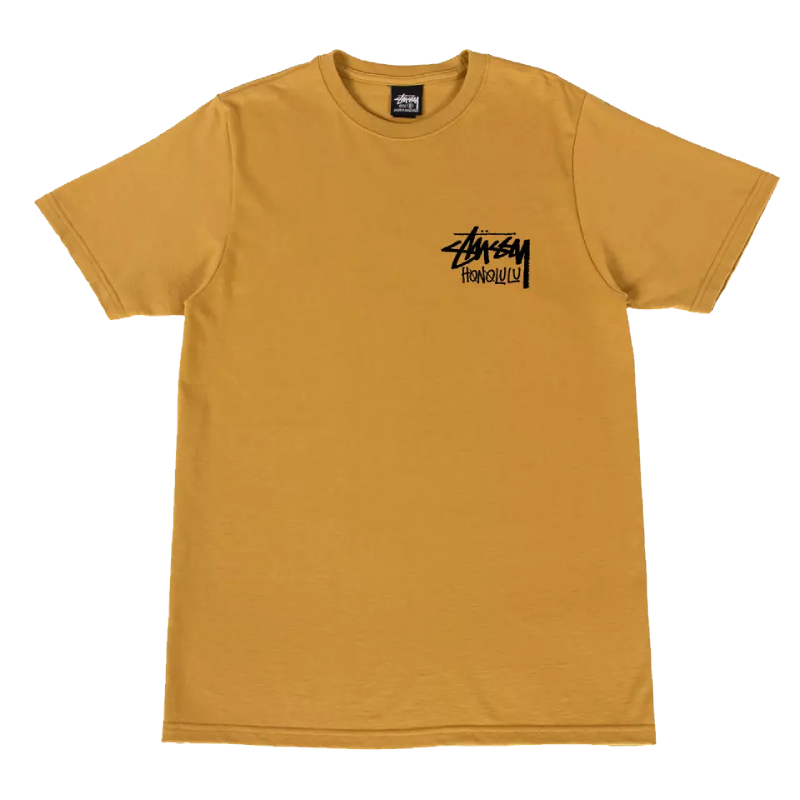 Stussy Honolulu Mustard T Shirt