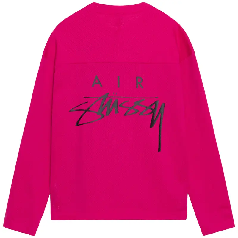 Stussy Nike Pink Long Sleeve Shirt Back