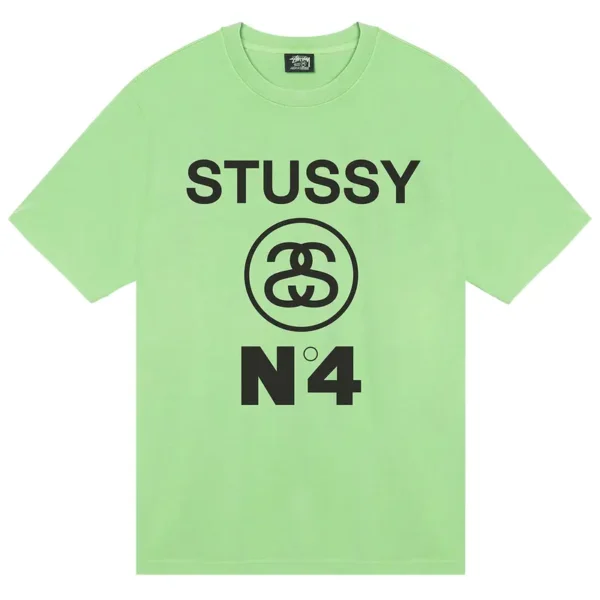 Stussy No 4 Link Green T-Shirt