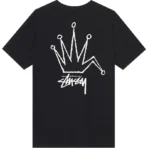 Stussy Old Crown Black Shirt Back