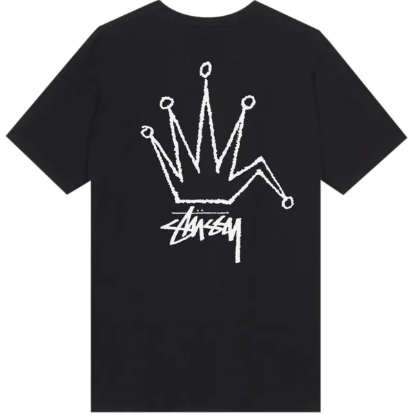 Stussy Old Crown Black Shirt Back