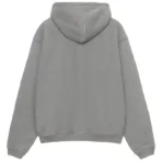Stussy Outline Grey Zip Up Hoodie-back