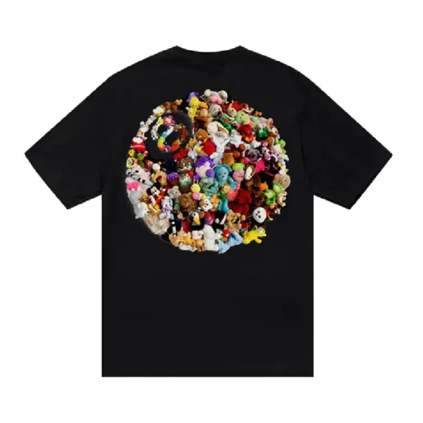Stussy Plush Black T-Shirt Back