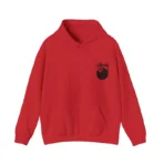 Stussy Red Hoodie With Black 8 Ball Logo