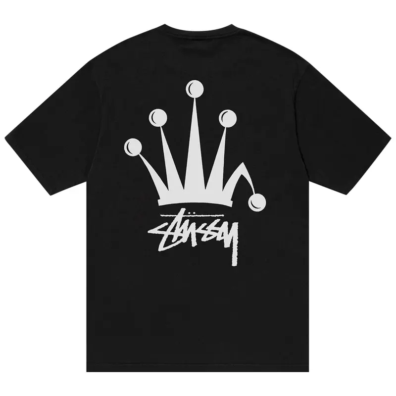 Stussy Regal Crown Black T-Shirt Back