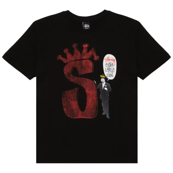 Stussy S Crown Livin Black Tee