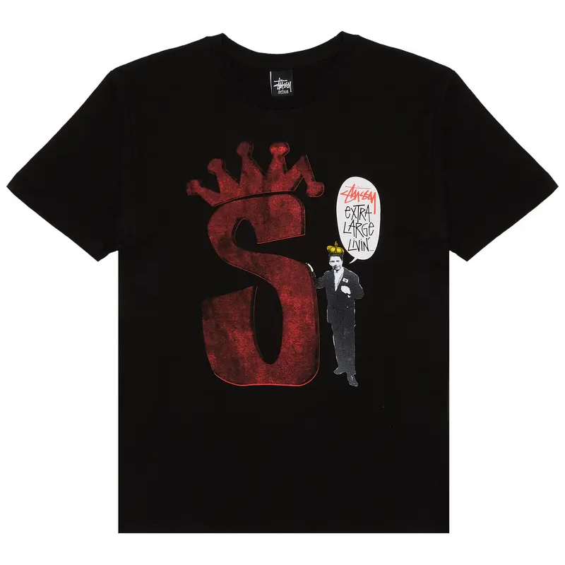 Stussy S Crown Livin Black Tee