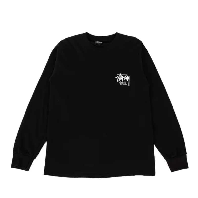 Stussy Seoul Black Long Sleeve Shirt