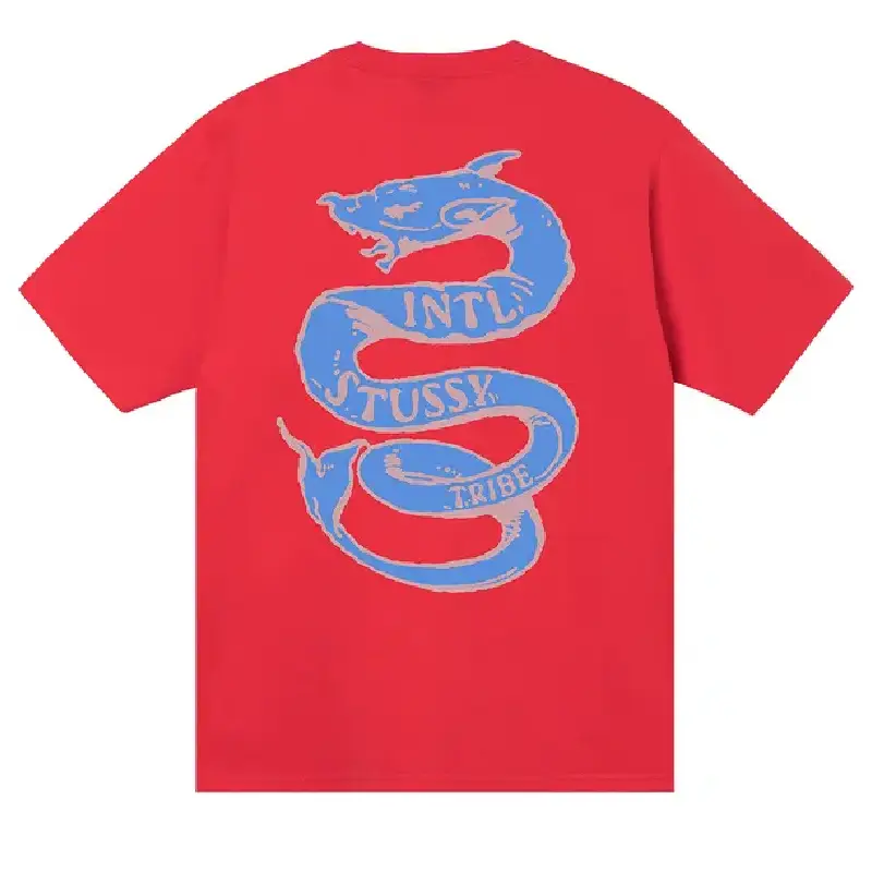 Stussy Serpent Red Shirt Back
