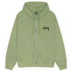 Stussy Skate Tough Zip Up Moss Hoodie