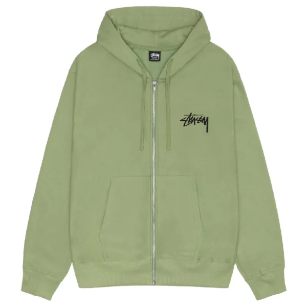 Stussy Skate Tough Zip Up Moss Hoodie