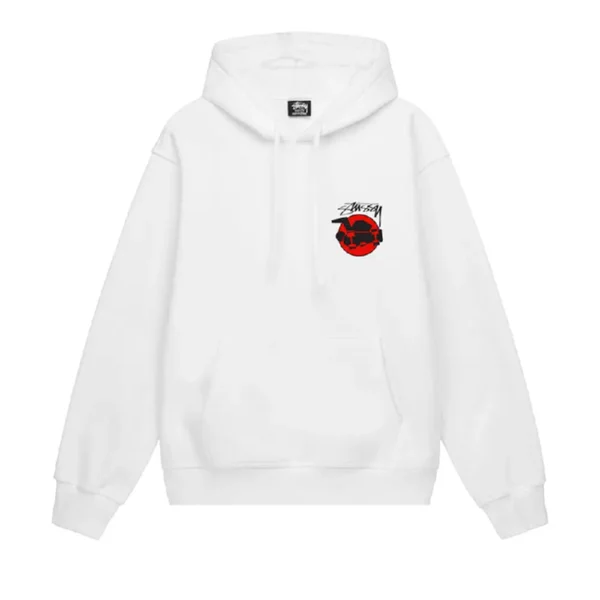 Stussy Skateman White Hoodie