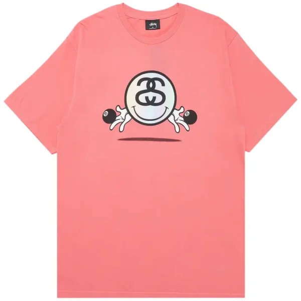 Stussy Smiley Link Pink Shirt