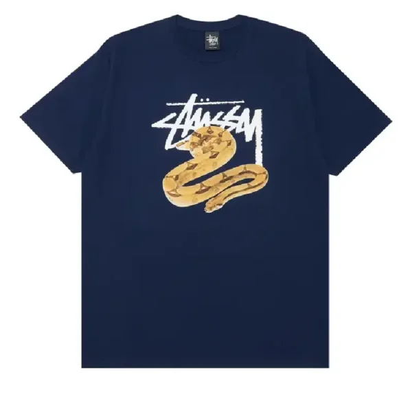 Stussy Snake Graphic Navy Tee