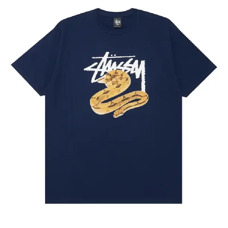 Stussy Snake Graphic Navy Tee