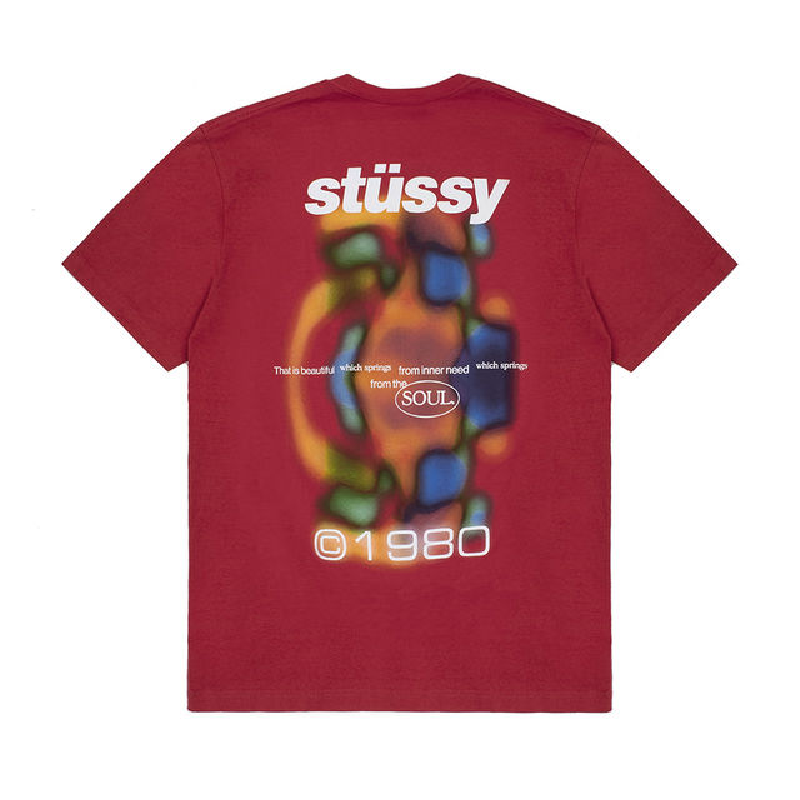 Stussy Soul Red Tee Back
