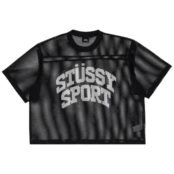 Stussy Sport Mesh Black Shirt