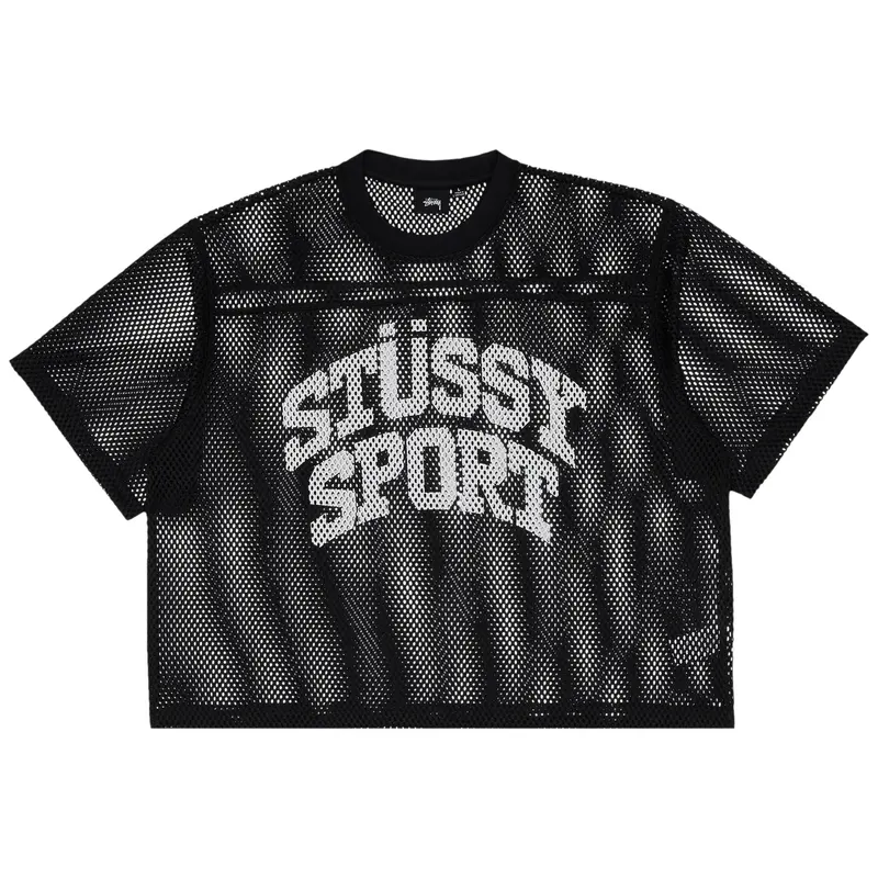 Stussy Sport Mesh Black Shirt