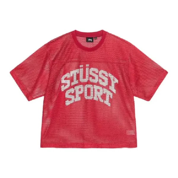 Stussy Sport Mesh Red Shirt