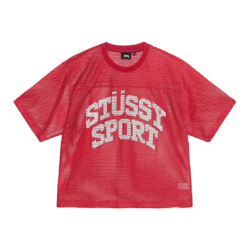 Stussy Sport Mesh Red Shirt
