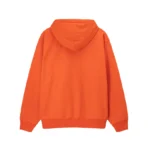 Stussy Stock Logo Orange Pullover Hoodie-back