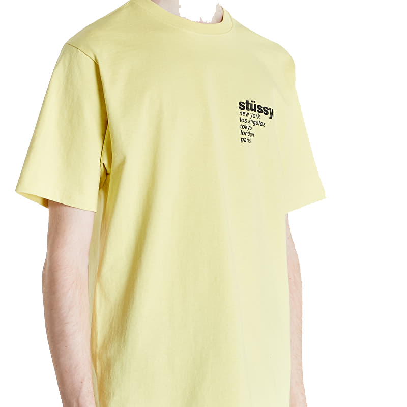 Stussy Strawberry Yellow Tee