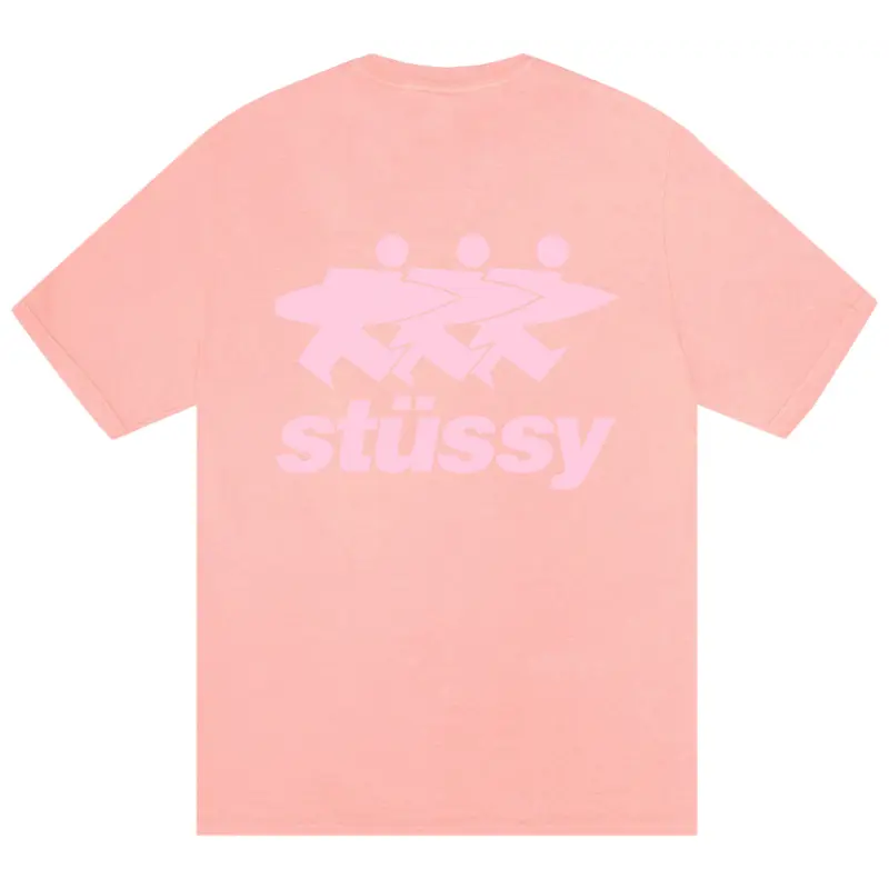 Stussy Surfwalk Peach Shirt Back