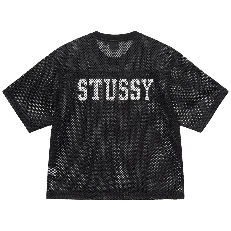 Stussy Team 80 Mesh Black Shirt Back