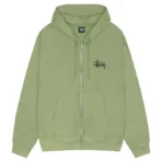 Stussy Venus Zip Up Moss Hoodie