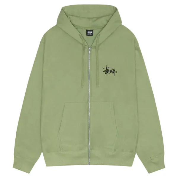 Stussy Venus Zip Up Moss Hoodie