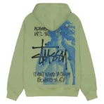 Stussy Venus Zip Up Moss Hoodie-back