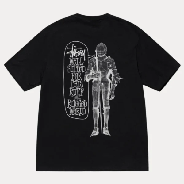 Stussy Well Suited Black T-Shirt Back
