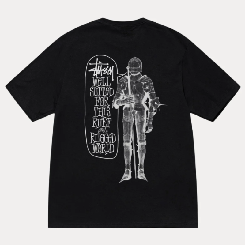 Stussy Well Suited Black T-Shirt Back
