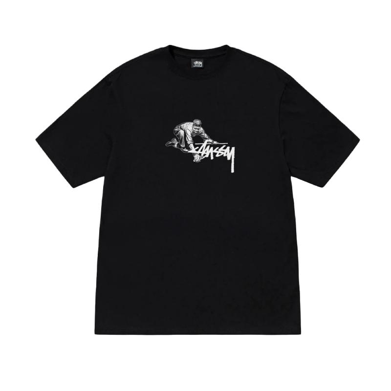 Stussy Worker Black T-Shirt