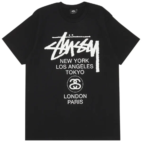 Stussy World Tour Black T-Shirt