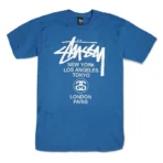 Stussy World Tour Royal Blue T-Shirt