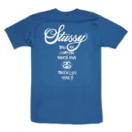 Stussy World Tour Royal Blue T-Shirt Back