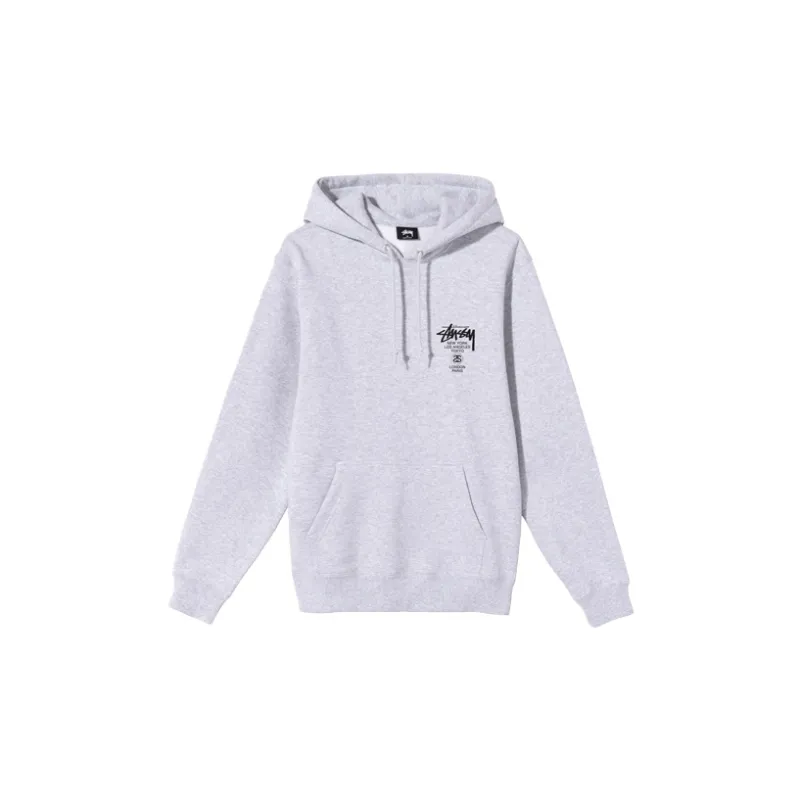 Stussy WorldTour Pullover Grey Hoodie