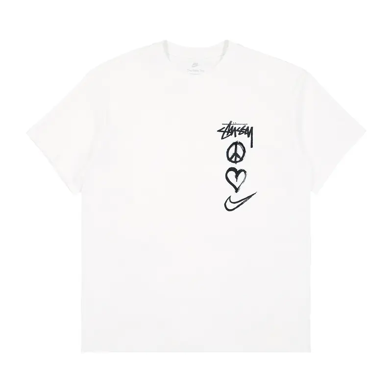 Stussy X Nike Love Heart White Shirt