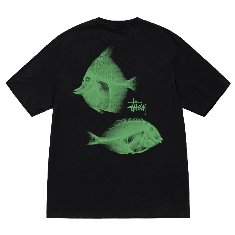 Stussy X-Ray Fishin Black T-Shirt Back