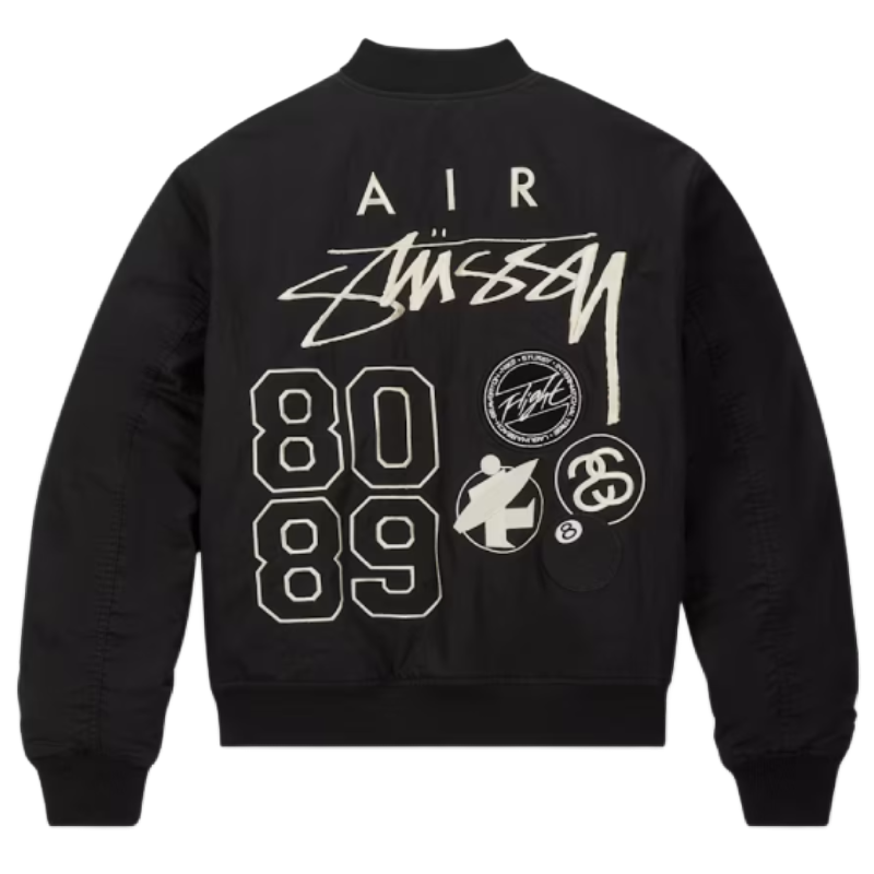 Nike x Stussy Reversible Black Jacket-back