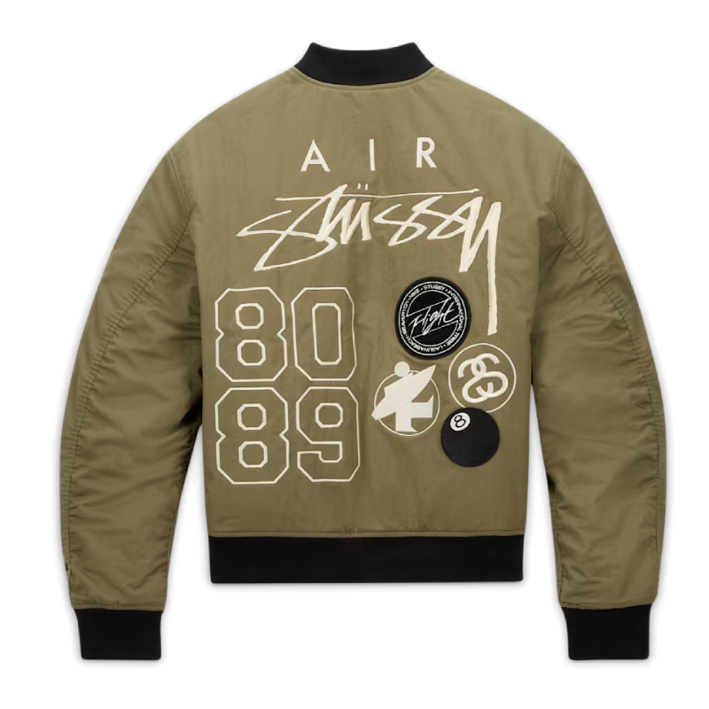 Nike x Stussy Reversible Olive Jacket back