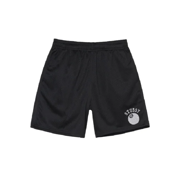Stussy 8 Ball Black Mesh Shorts