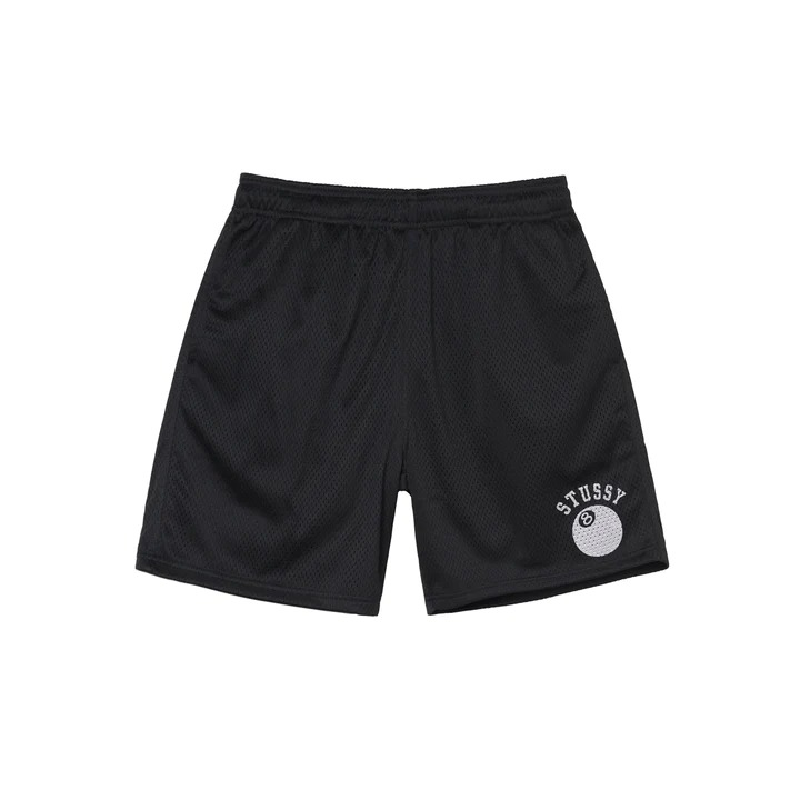 Home Accessories 12 Stussy 8 Ball Black Mesh Shorts